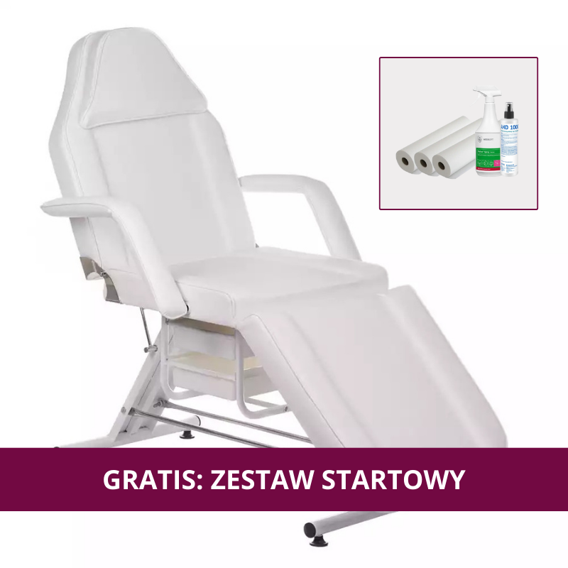 Fotel kosmetyczny z kuwetami BW-262A biały