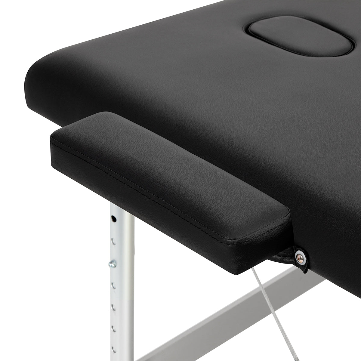 Balance stół składany do masażu aluminiowy 3 segmentowy czarny