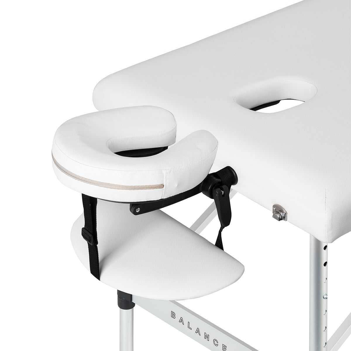 Balance stół składany do masażu aluminiowy 3 segmentowy white