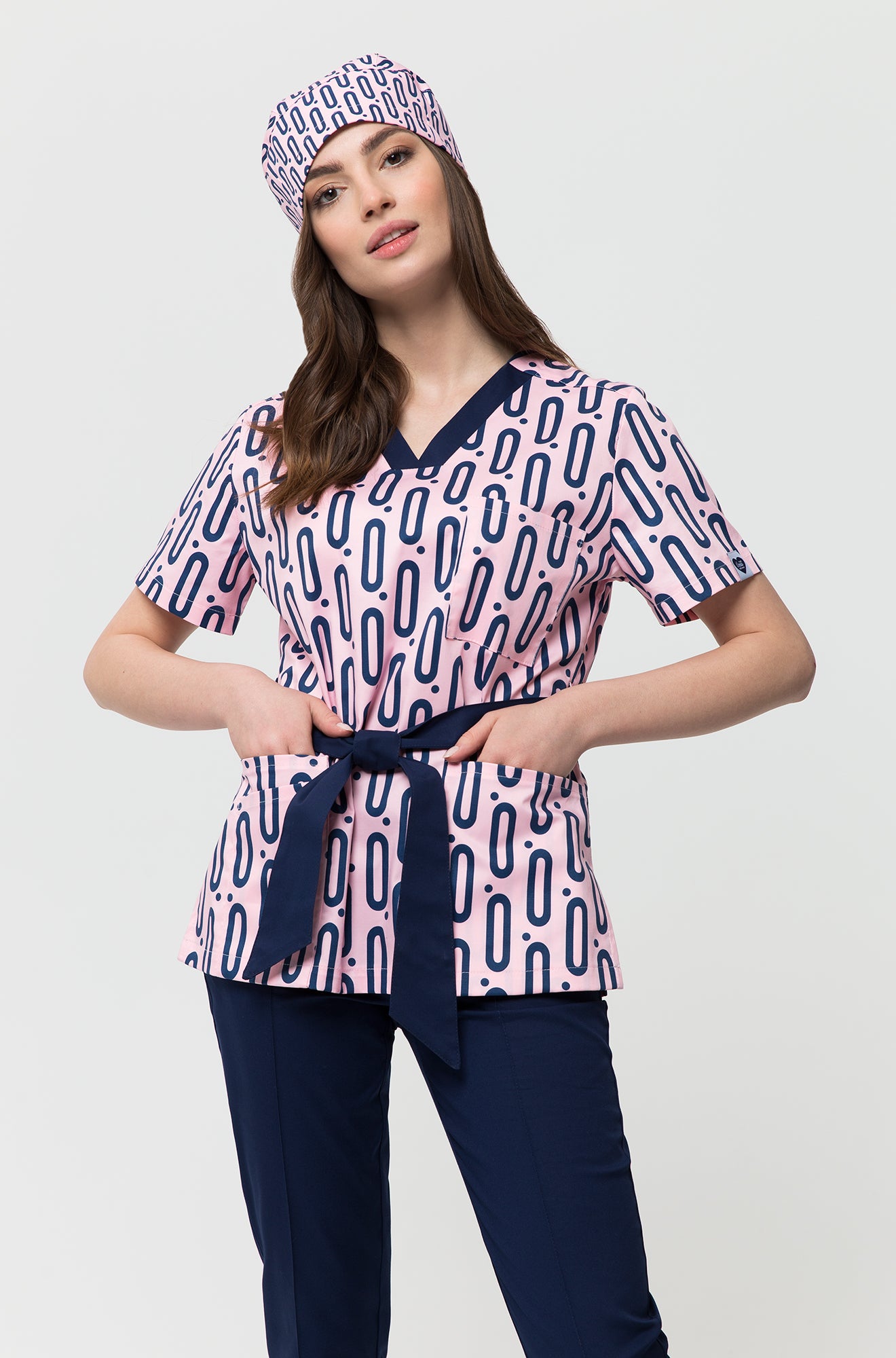 Bluza Medyczna Ava Pudrowy Róż