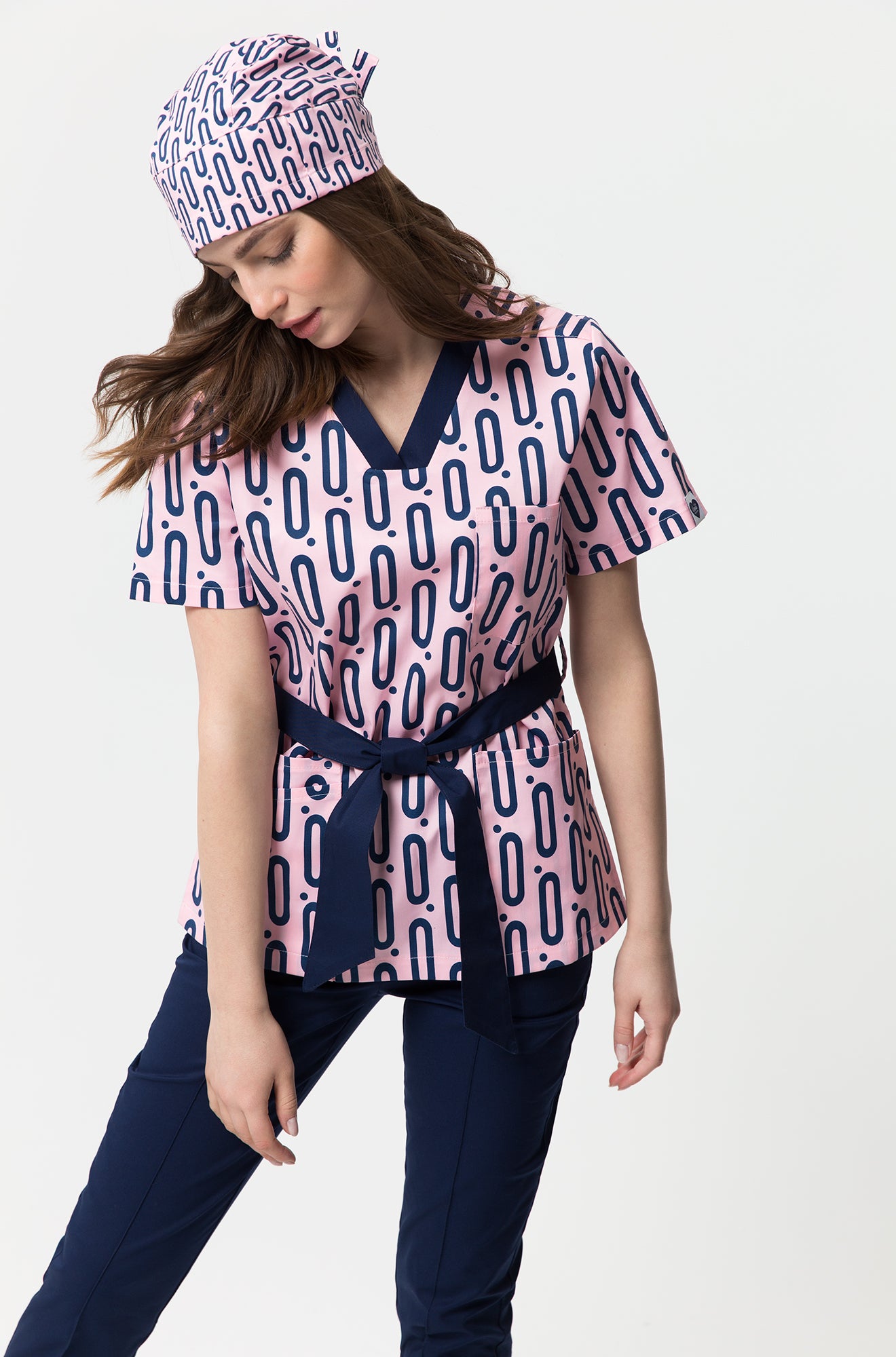 Bluza Medyczna Ava Pudrowy Róż