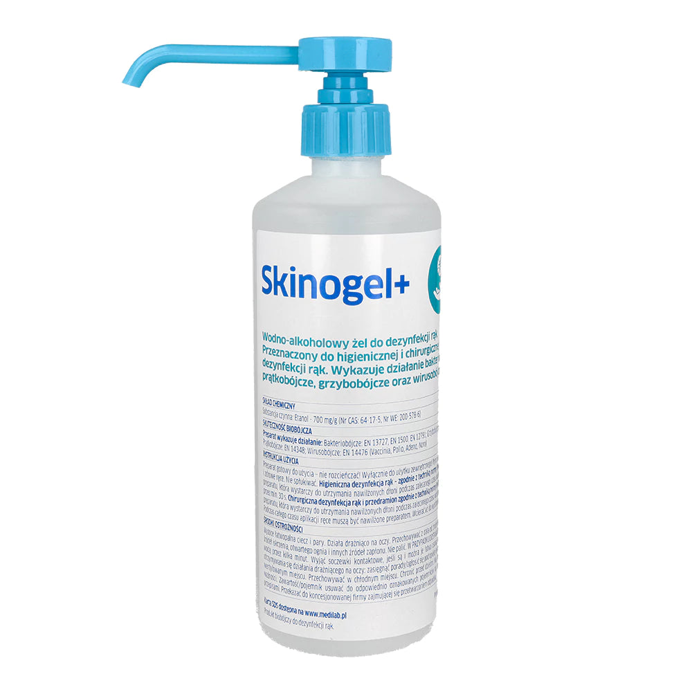 Medilab Skinogel+ Żel Do Dezynfekcji Rąk Z Pompką 500 Ml