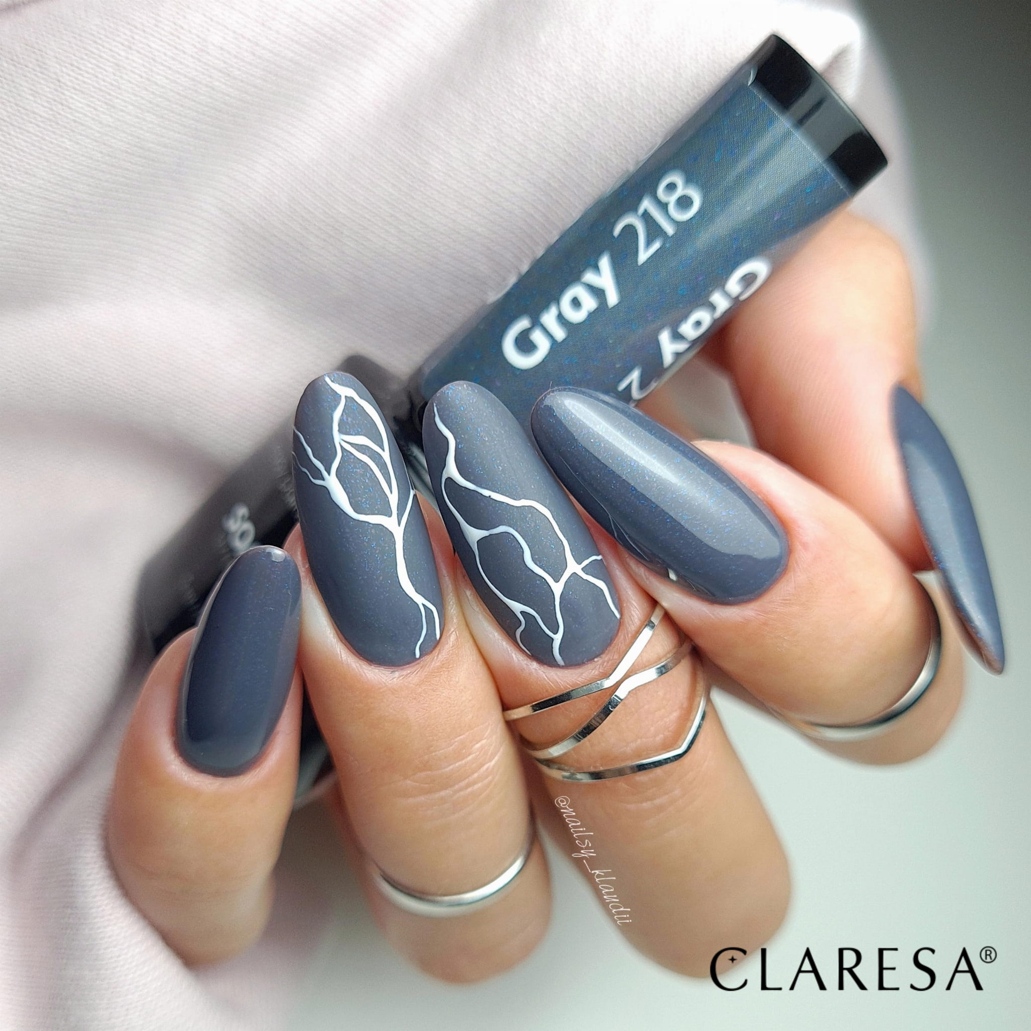 Claresa - Lakier Hybrydowy GRAY 218 -5g