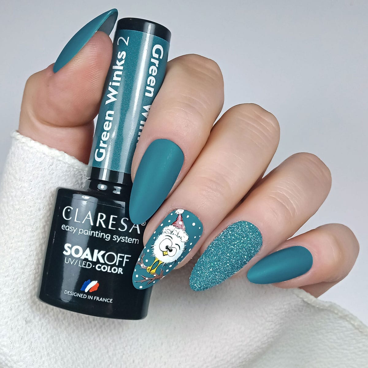 Claresa - Lakier Hybrydowy Green Winks 2 -5g