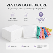 ZESTAW RĘCZNIKI PAPIEROWE + FOLIA DO MANICURE + SEPARATORY GRATIS