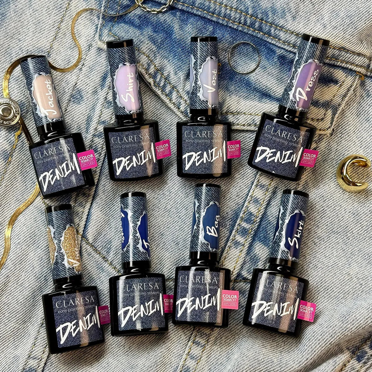 Claresa Lakier hybrydowy DENIM JACKET ciepły beż 5 g