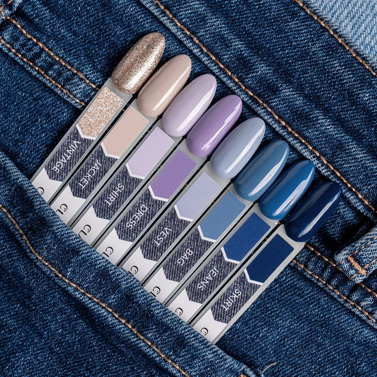 Claresa Lakier hybrydowy DENIM JACKET ciepły beż 5 g