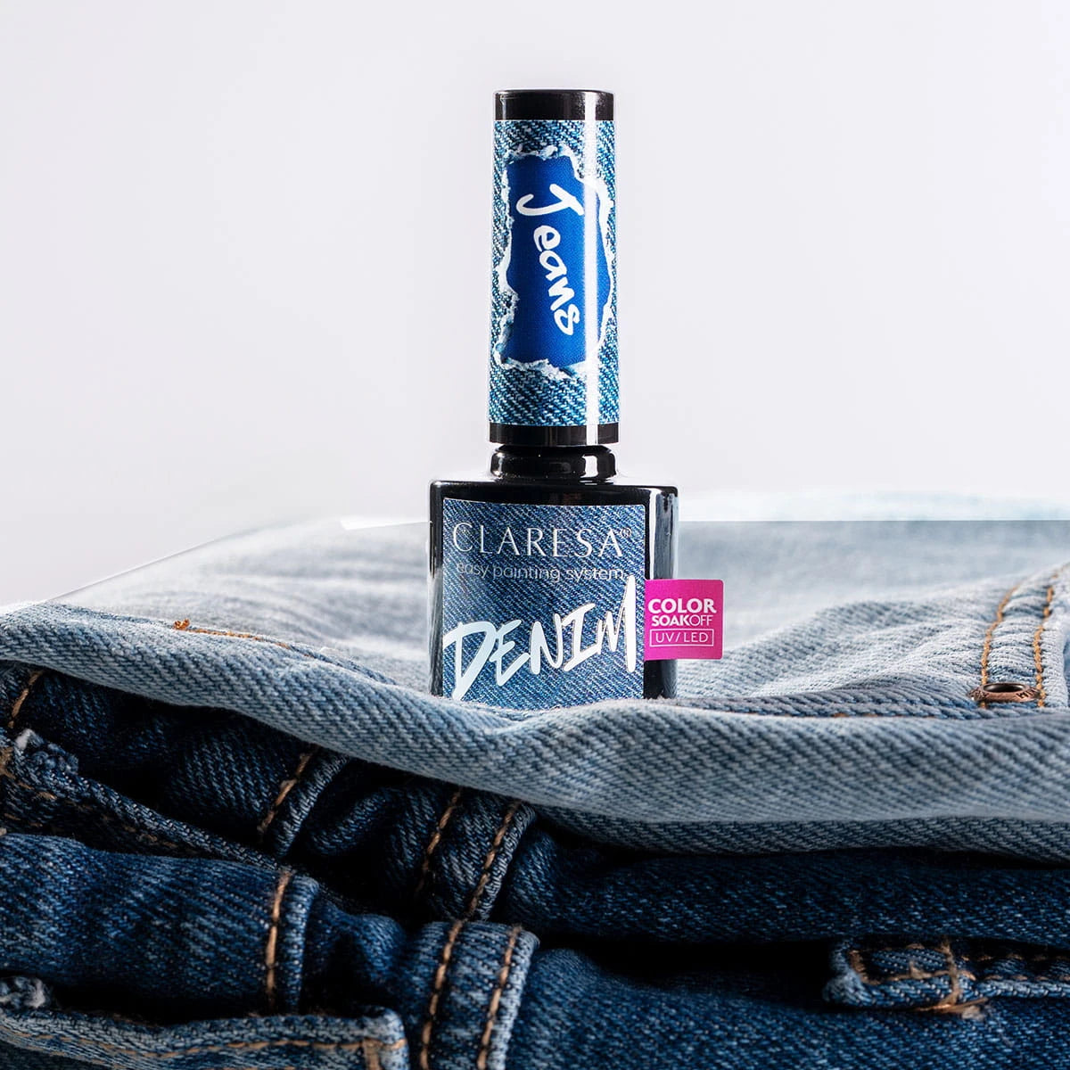 Claresa Lakier hybrydowy DENIM JEANS klasyczny jeansowy niebieski 5 g