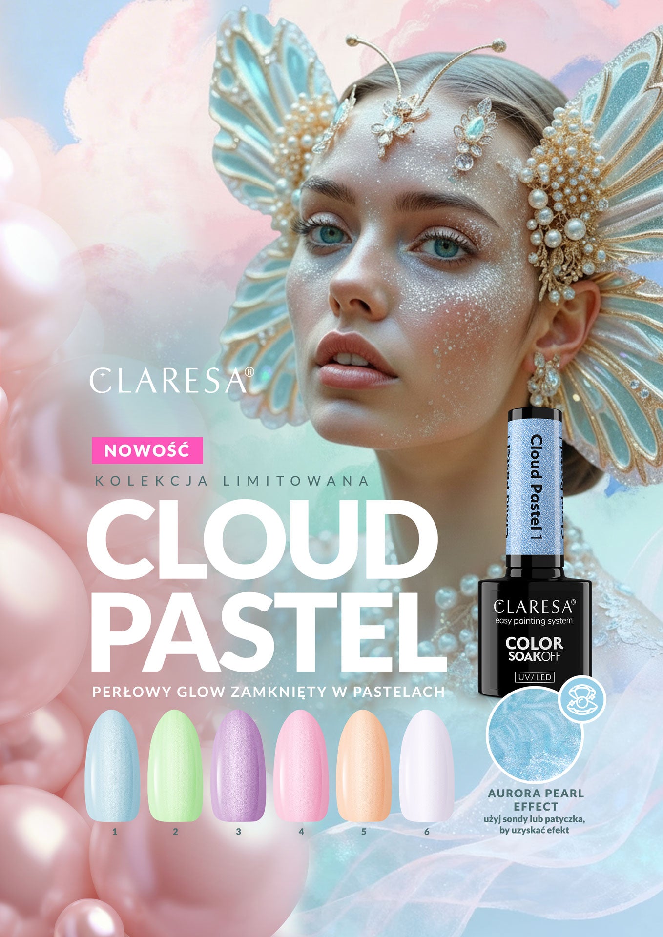 Claresa Lakier Hybrydowy Cloud Pastel 2 5g