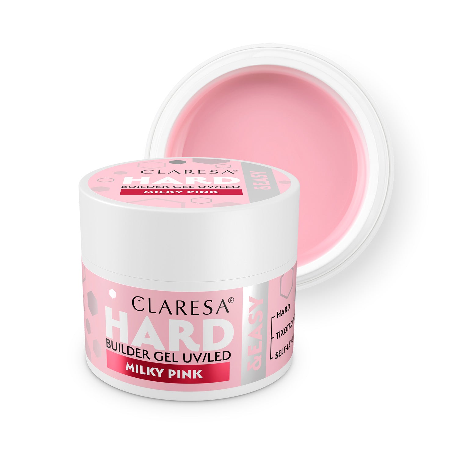 Claresa Żel Budujący Hard&Easy Builder Gel Milky Pink 12g