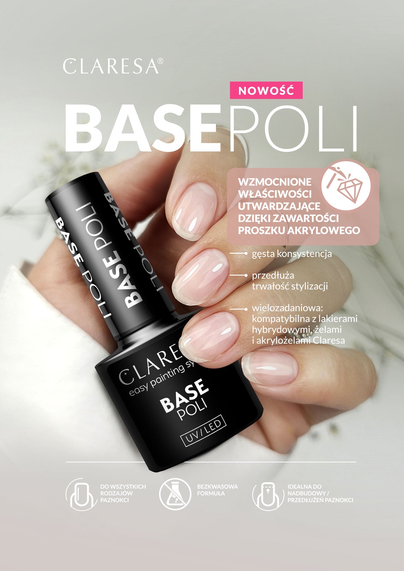 Claresa Baza Poli Base 5g