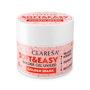 Claresa Żel Budujący Soft&Easy Gloden Spark 45g