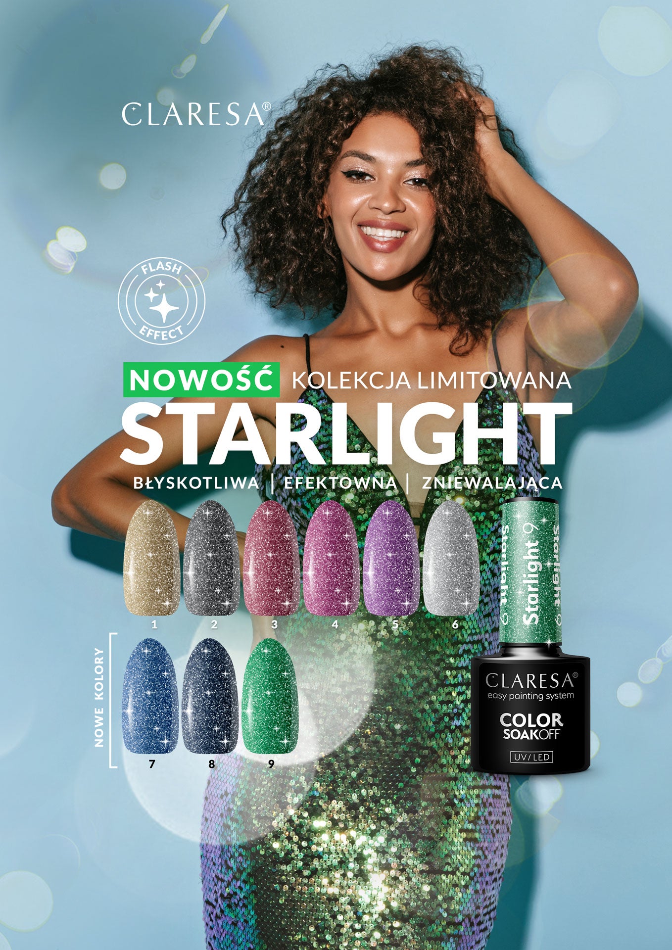Claresa - Lakier Hybrydowy Starlight 8 -5g