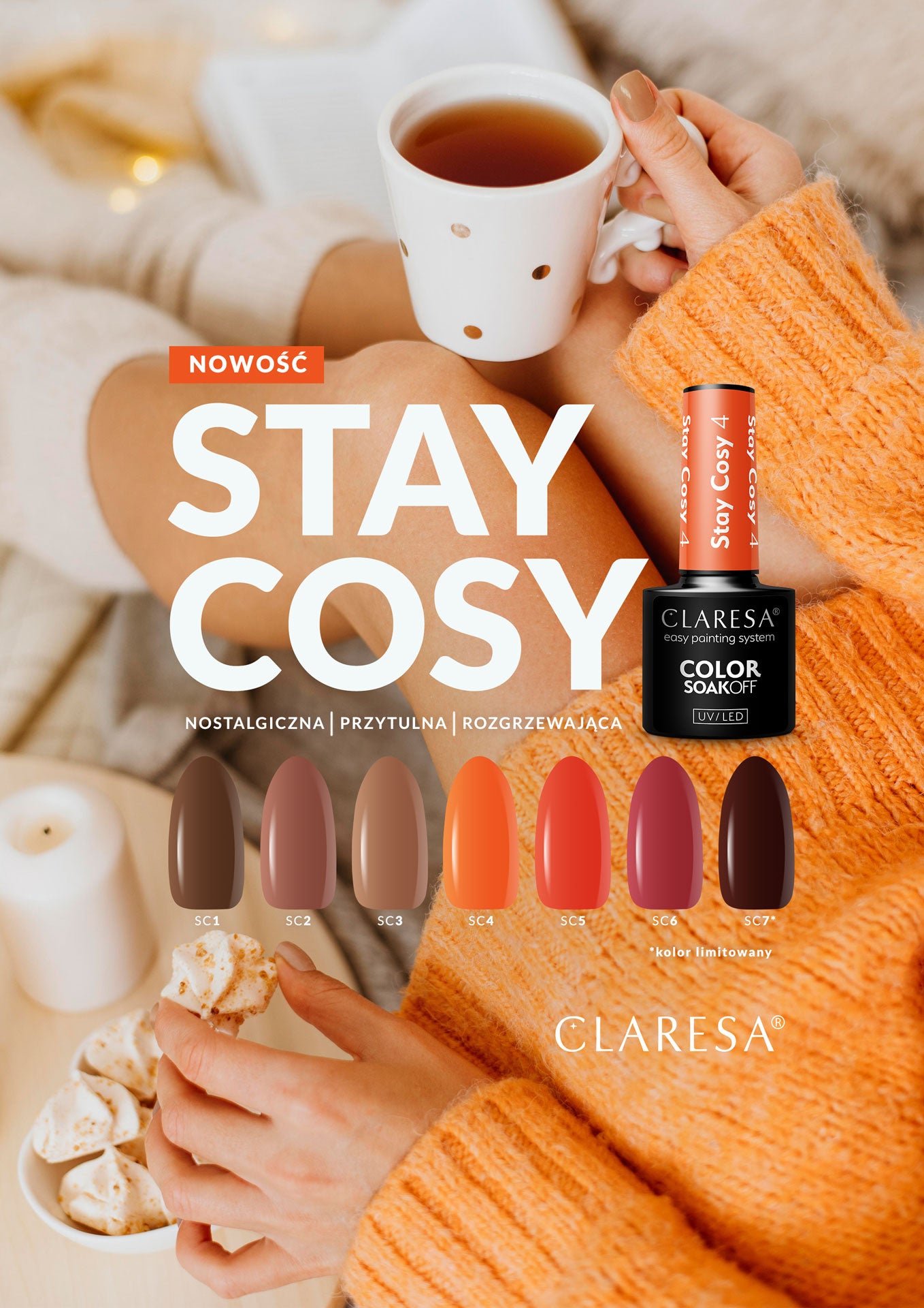 Claresa - Lakier Hybrydowy STAY COSY 6 -5g