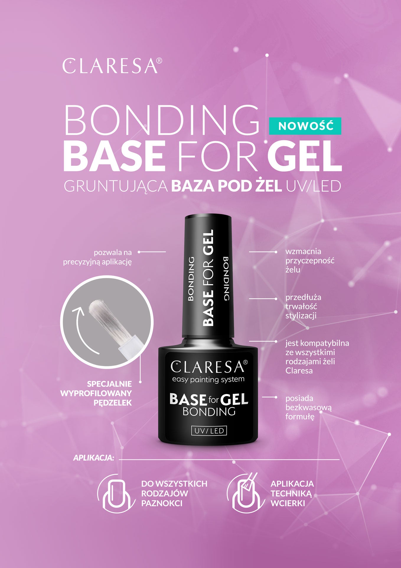 Claresa - Baza Bonding Base For Gel Gruntująca Baza Pod Żel Uv/Led - 5g