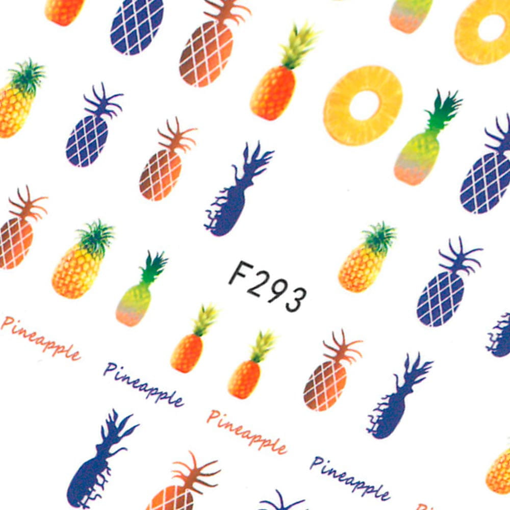 Naklejki Do Paznokci Cienkie Samoprzylepne Owoce F293
