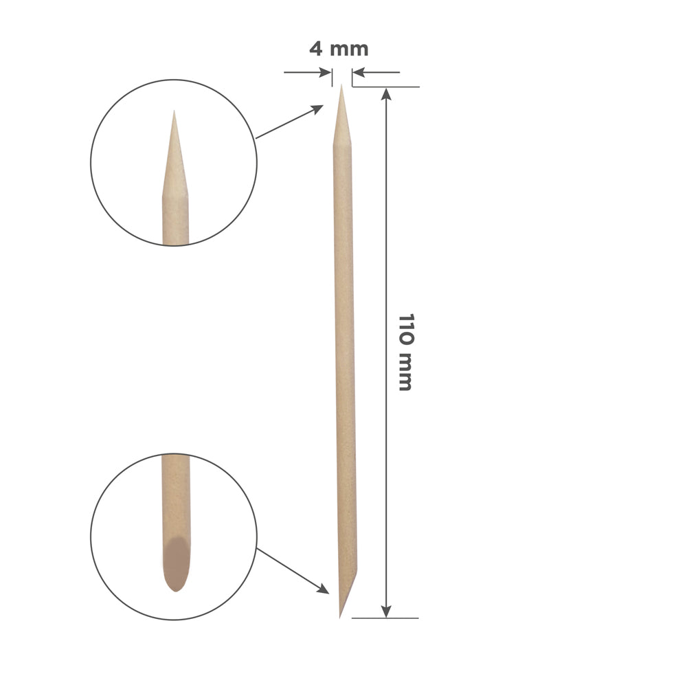 Staleks Patyczki drewniane do manicure 110mm 100szt