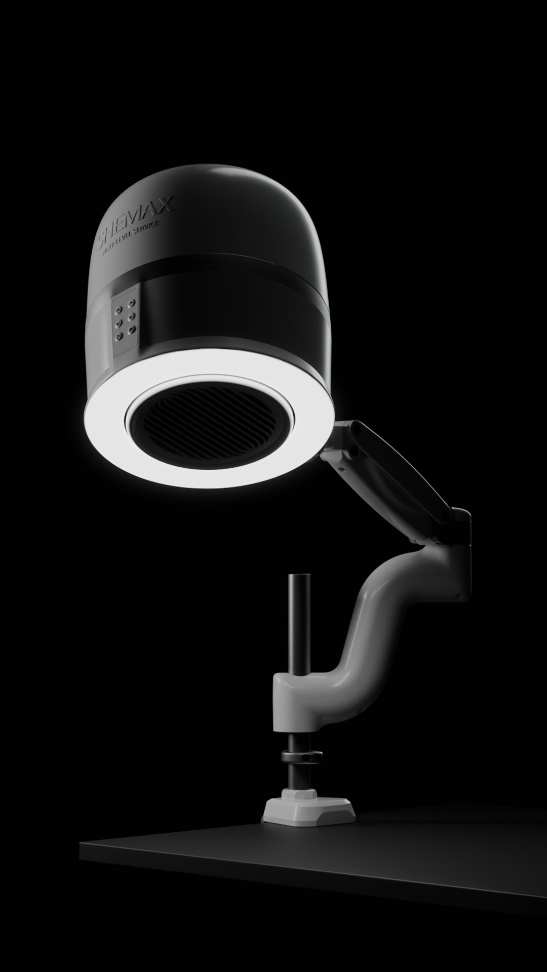 Shemax Duo Pro – Pochłaniacz Z Lampą Pierścieniową Do Manicure I Pedicure