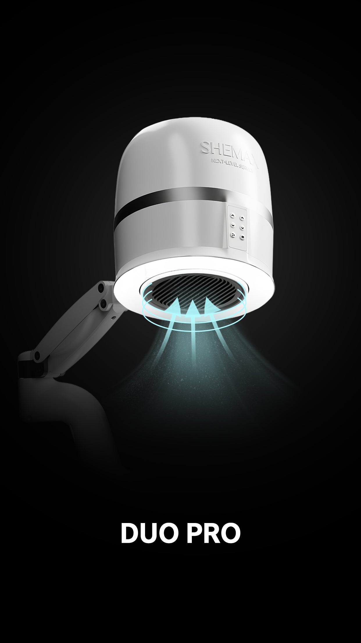Shemax Duo Pro – Pochłaniacz Z Lampą Pierścieniową Do Manicure I Pedicure