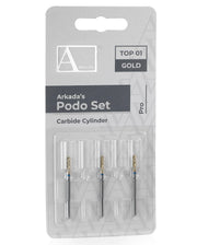 Arkada’s Podo Set Top 01 Gold (Frez Walec Węglik)