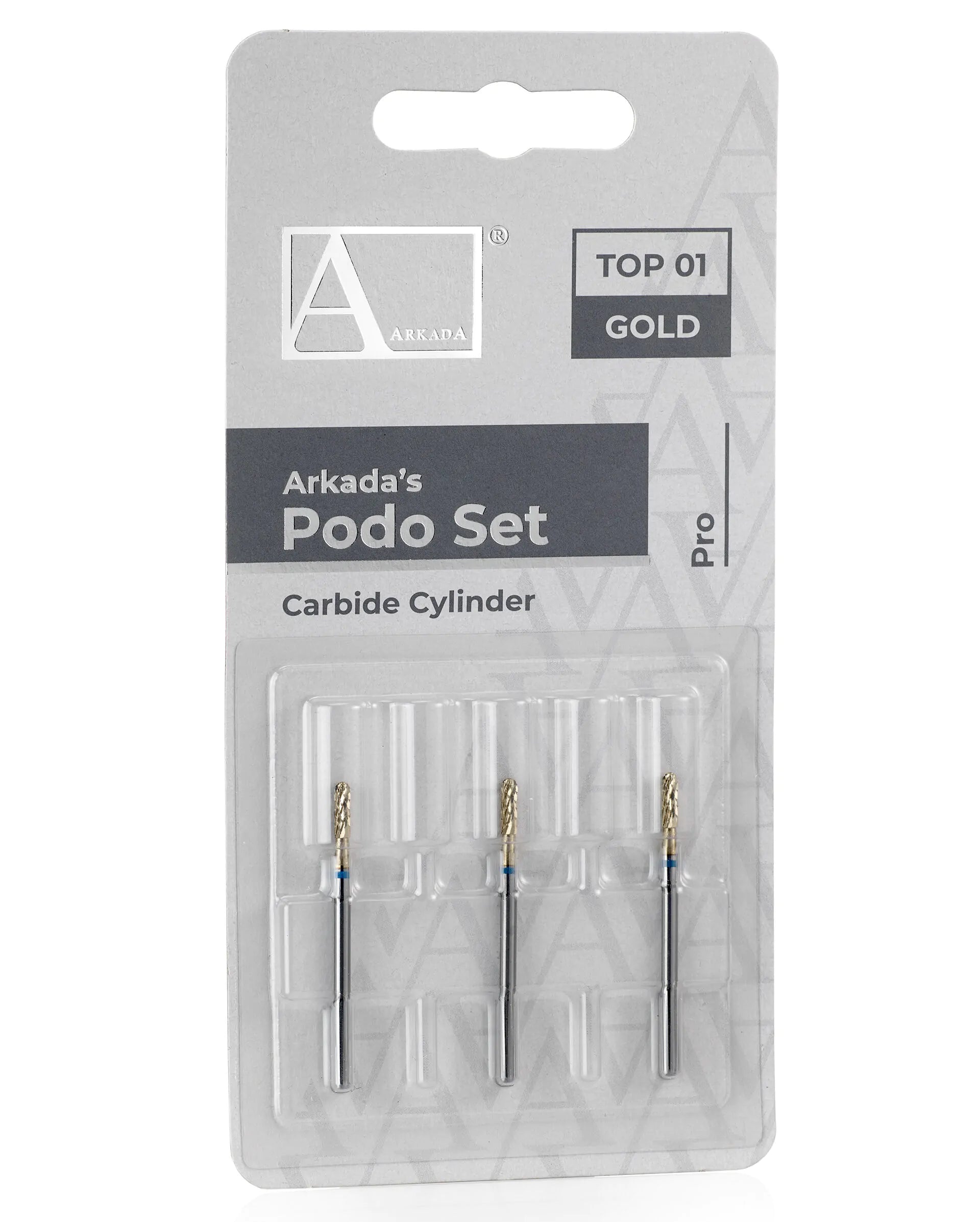 Arkada’s Podo Set Top 01 Gold (Frez Walec Węglik)