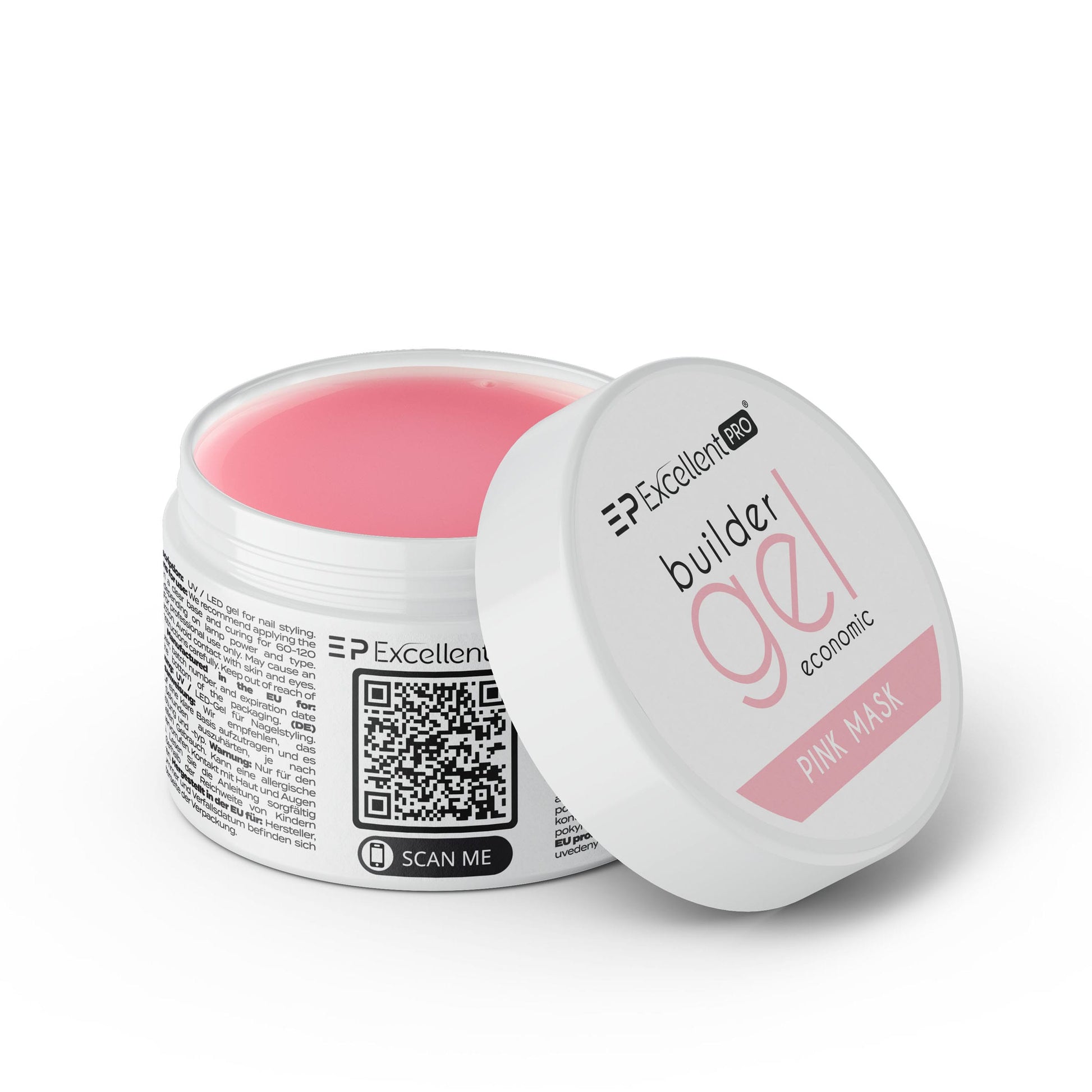 Excellent PRO Builder Gel Economic Pink Mask 15g