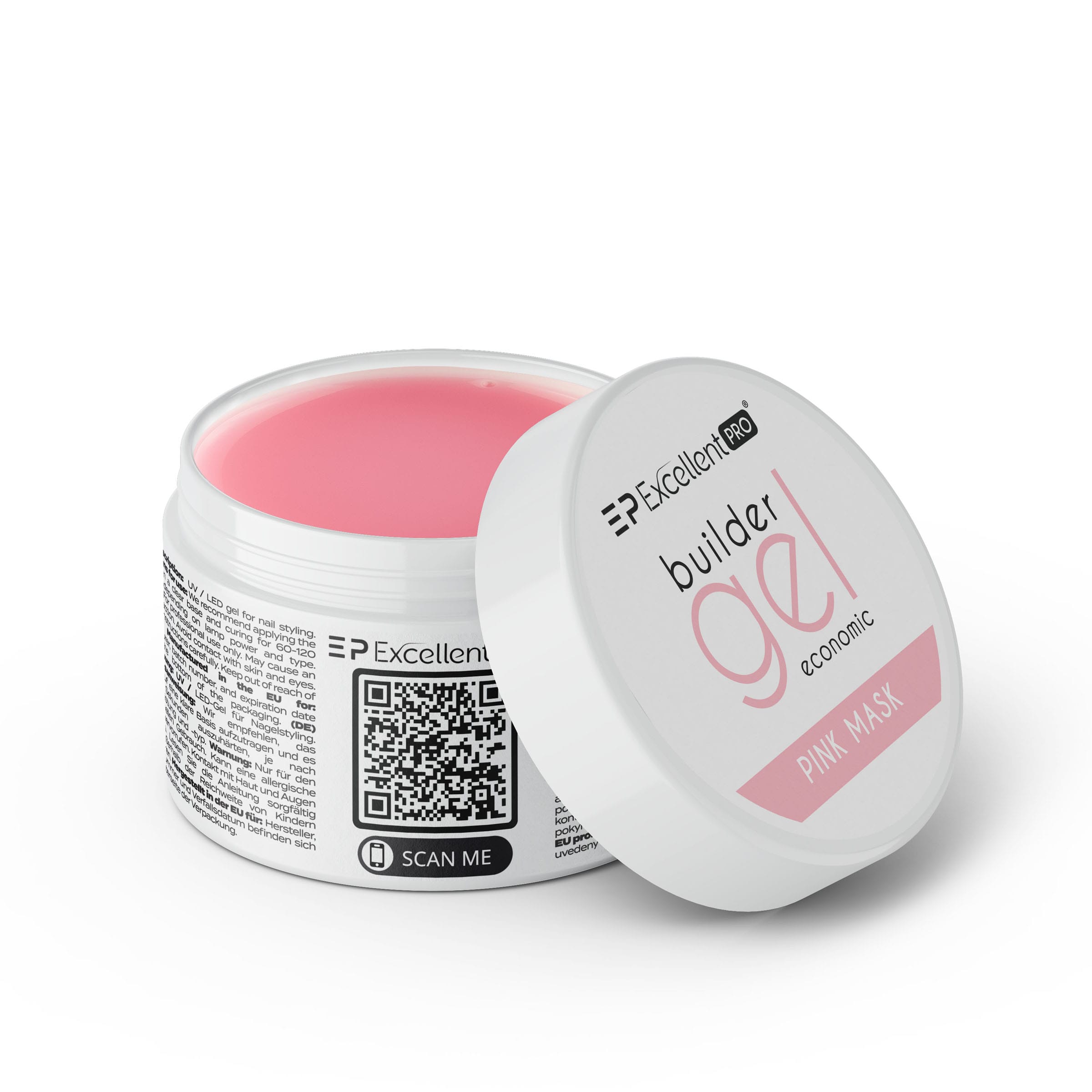 Excellent PRO Builder Gel Economic Pink Mask 50g