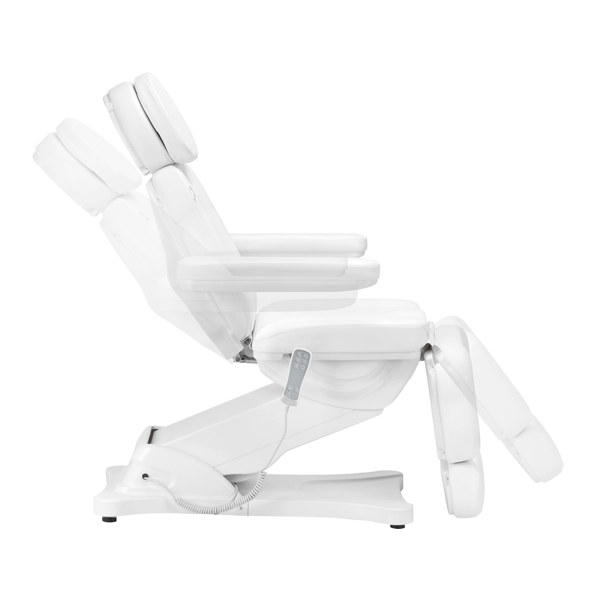 Elektryczny fotel kosmetyczny SILLON CLASSIC 3 silniki z podgrzewaniem second edition biały