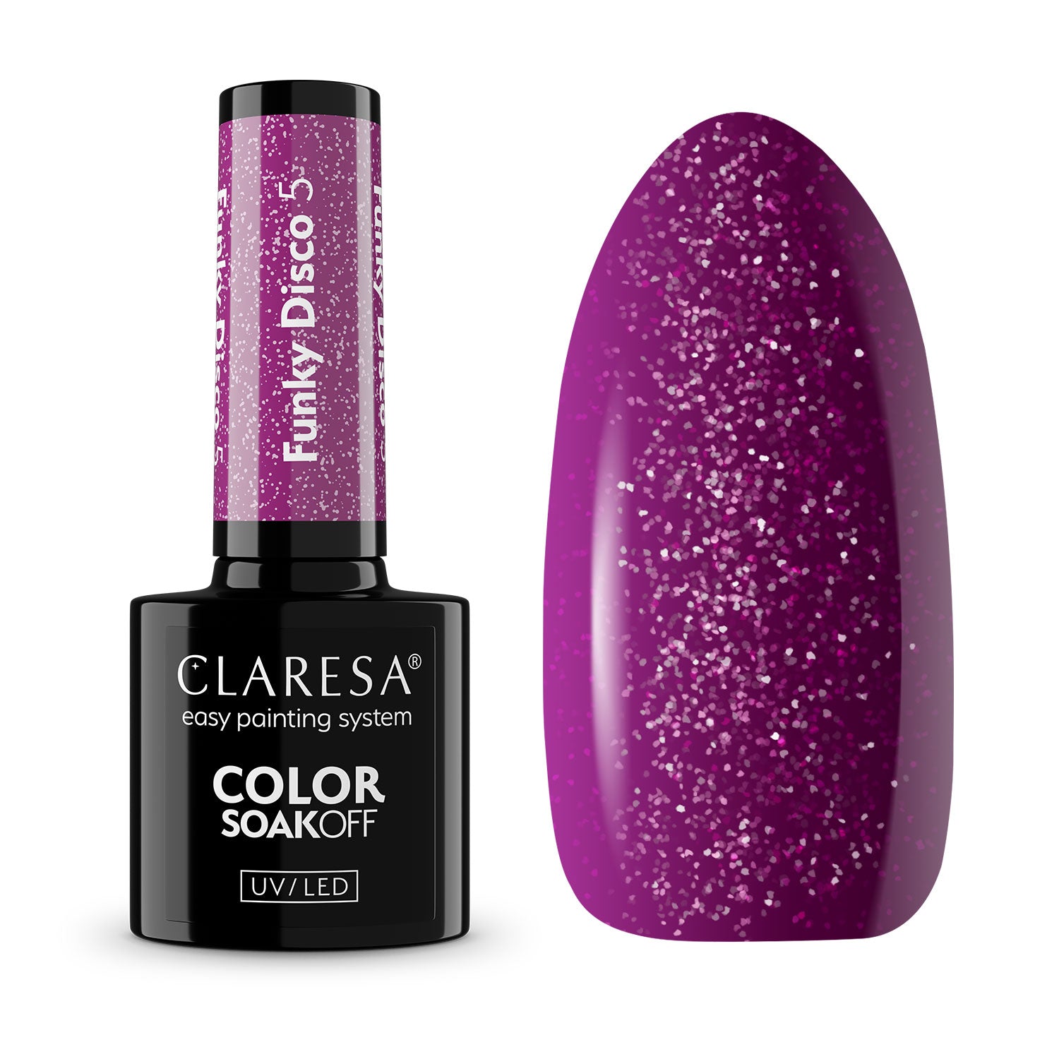 Claresa Lakier Hybrydowy Funky Disco 5-L