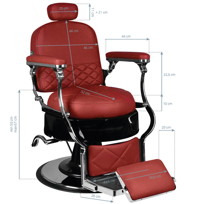 FOTEL BARBERSKI VITO BORDOWY