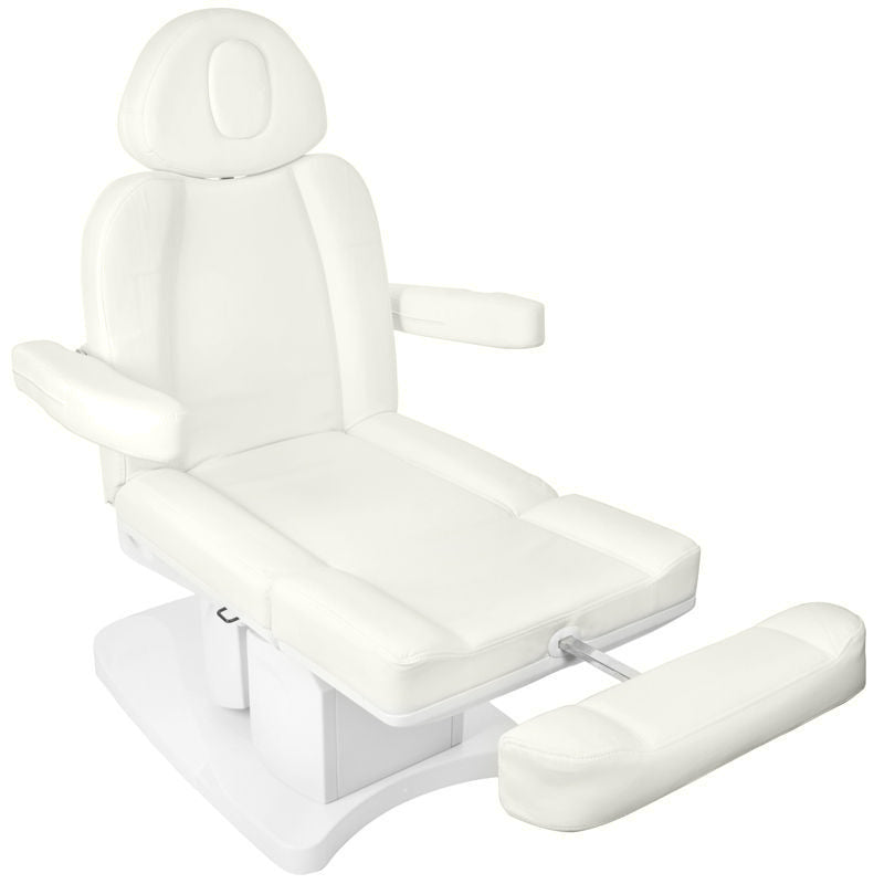 FOTEL KOSMETYCZNY ELEKTR. AZZURRO 708A 4 SILN. BIAŁY