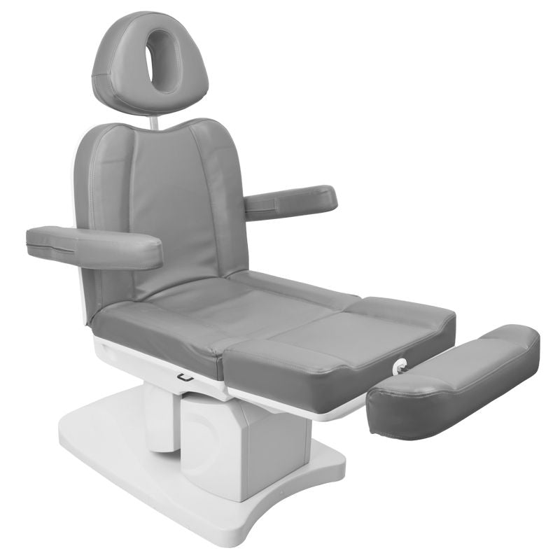FOTEL KOSMETYCZNY ELEKTR. AZZURRO 708A 4 SILN. SZARY