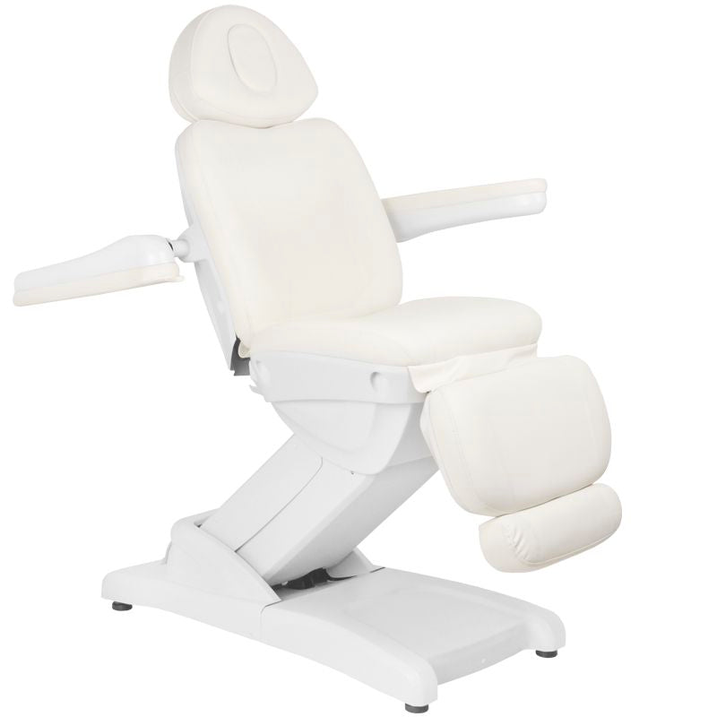 FOTEL KOSMETYCZNY ELEKTR. AZZURRO 871A 2 SILN. BIAŁY