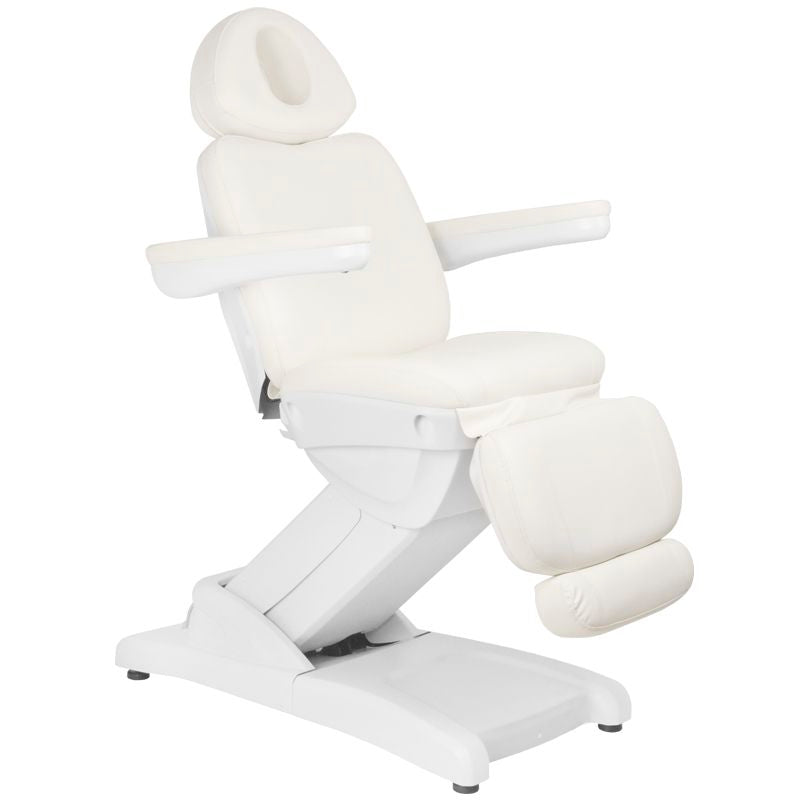 FOTEL KOSMETYCZNY ELEKTR. AZZURRO 871A 2 SILN. BIAŁY