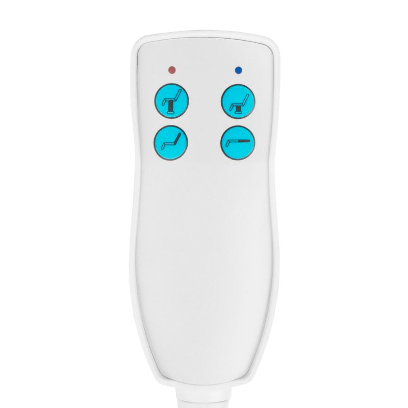 FOTEL KOSMETYCZNY ELEKTR. AZZURRO 871A 2 SILN. BIAŁY