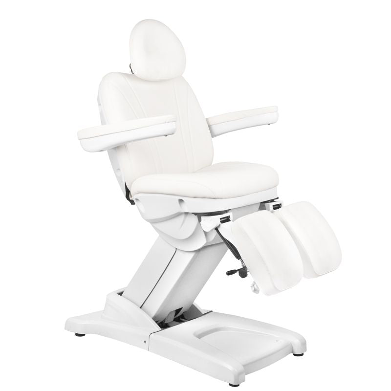 FOTEL KOSMETYCZNY ELEKTR. AZZURRO 872S PEDI-PRO 3 SILN. BIAŁY