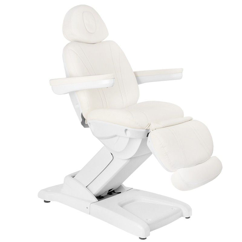 FOTEL KOSMETYCZNY ELEKTR. AZZURRO 872 4 SILN. BIAŁY