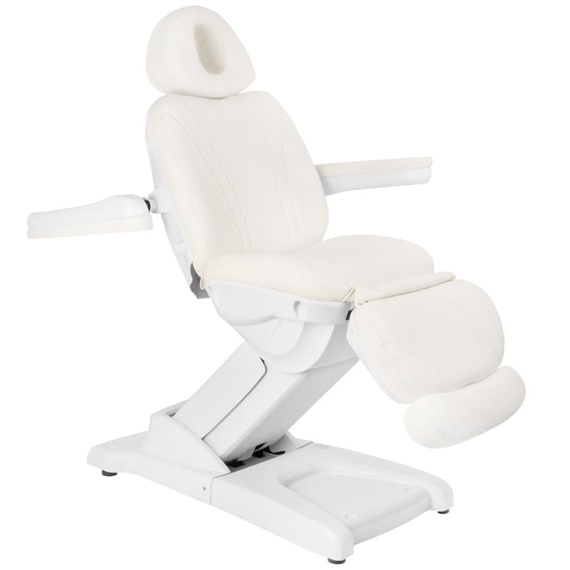 FOTEL KOSMETYCZNY ELEKTR. AZZURRO 872 4 SILN. BIAŁY