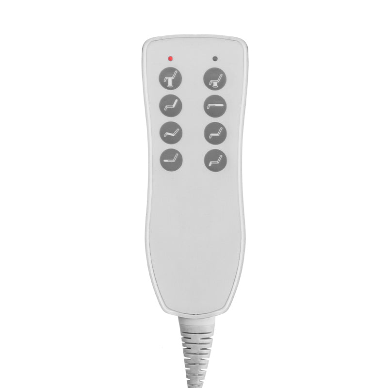 FOTEL KOSMETYCZNY ELEKTR. AZZURRO 877 OBROTOWY 4 SILN. BIAŁY