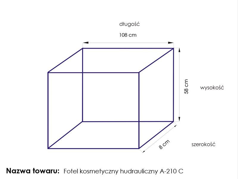 FOTEL KOSMETYCZNY HYD. A 210C PEDI BIAŁY