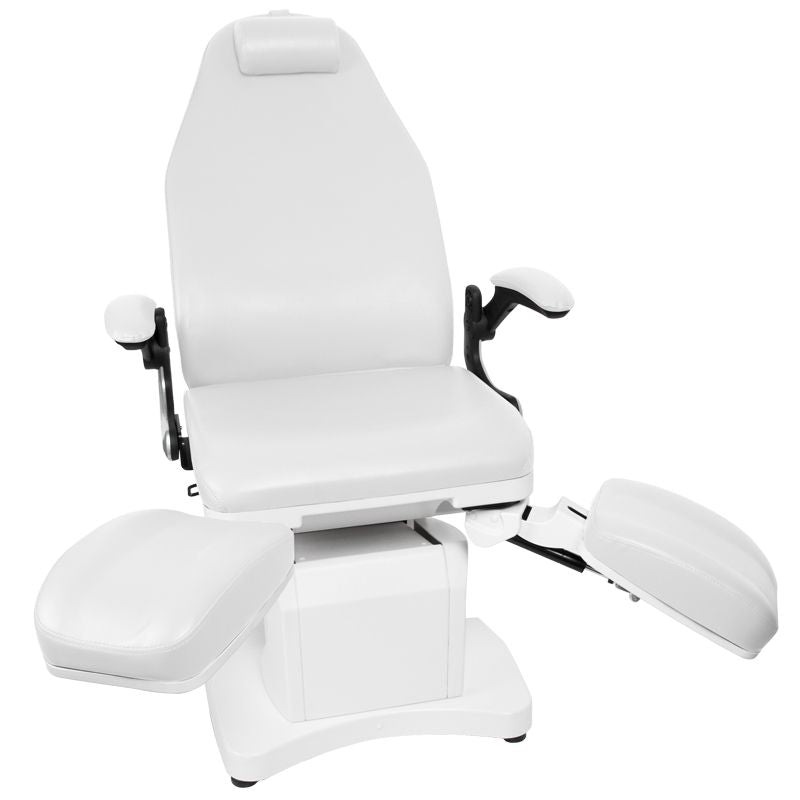 FOTEL PODOLOGICZNY ELEKTR. AZZURRO 709A 3 SILN. BIAŁY