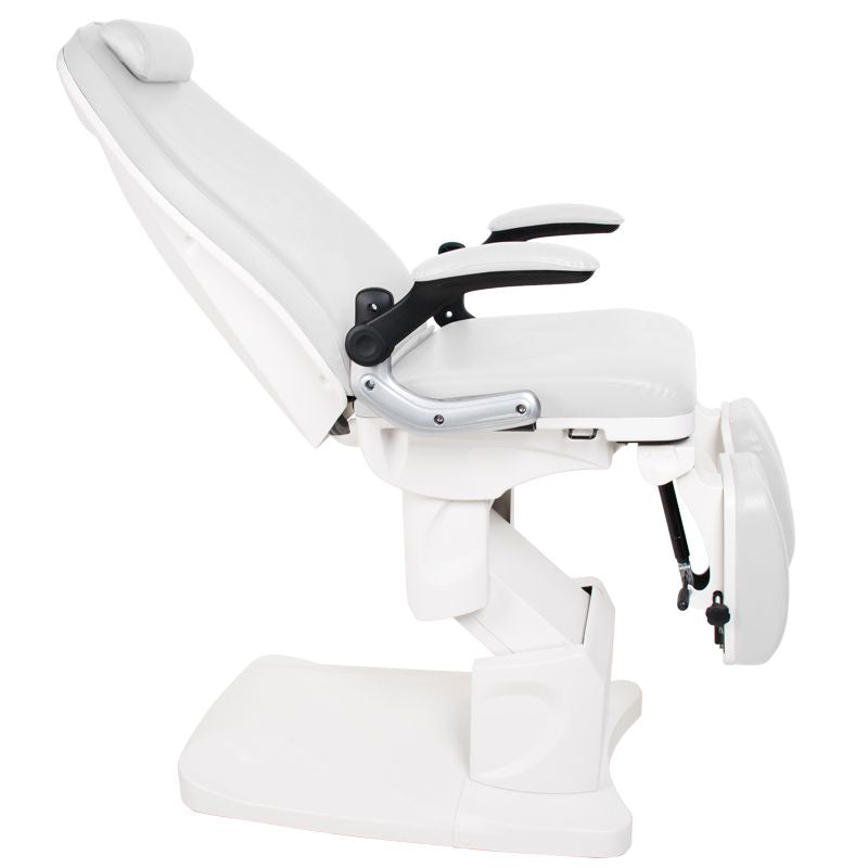 FOTEL PODOLOGICZNY ELEKTR. AZZURRO 709A 3 SILN. BIAŁY