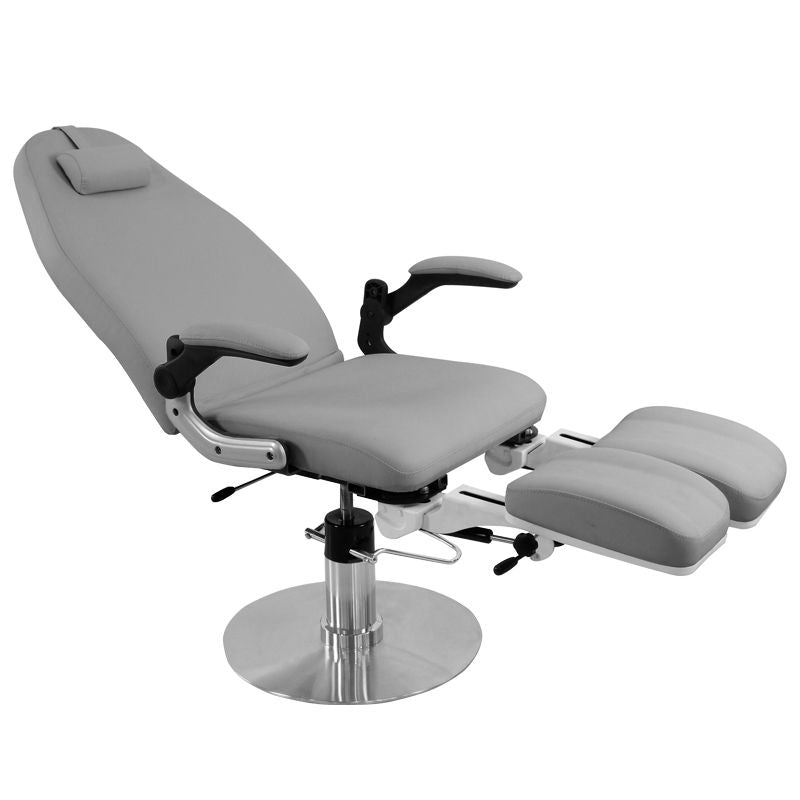 FOTEL PODOLOGICZNY HYDRAULICZNY AZZURRO 713A SZARY