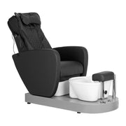 FOTEL SPA DO PEDICURE AZZURRO 016C CZARNY Z MASAŻEM PLECÓW I HYDROMASAŻEM