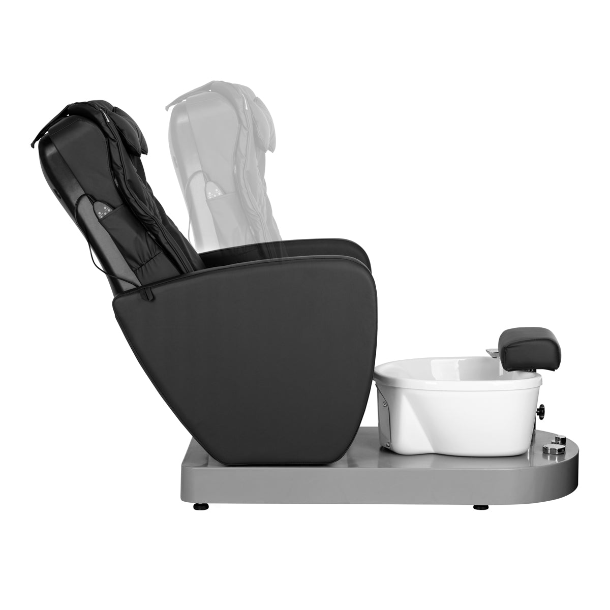 FOTEL SPA DO PEDICURE AZZURRO 016C CZARNY Z MASAŻEM PLECÓW I HYDROMASAŻEM