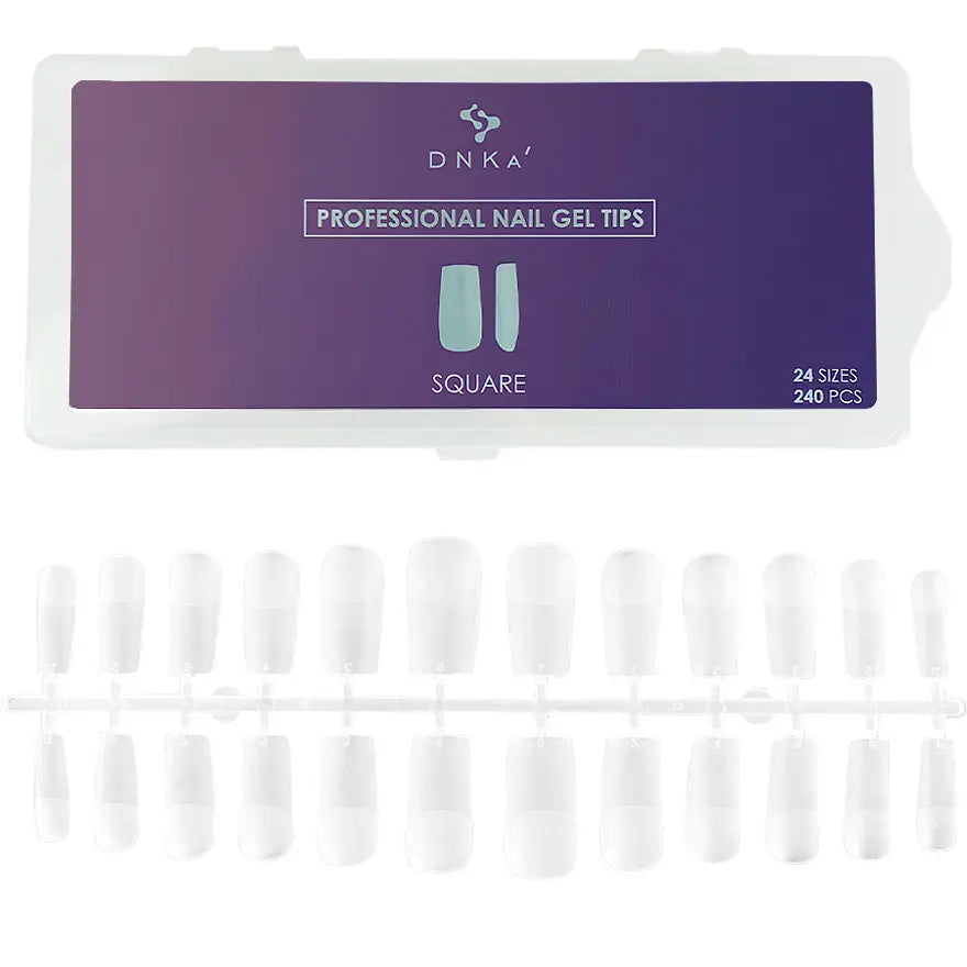 DNKa Formy Do Paznokci Professional Nail Gel Tips Square, 240pcs