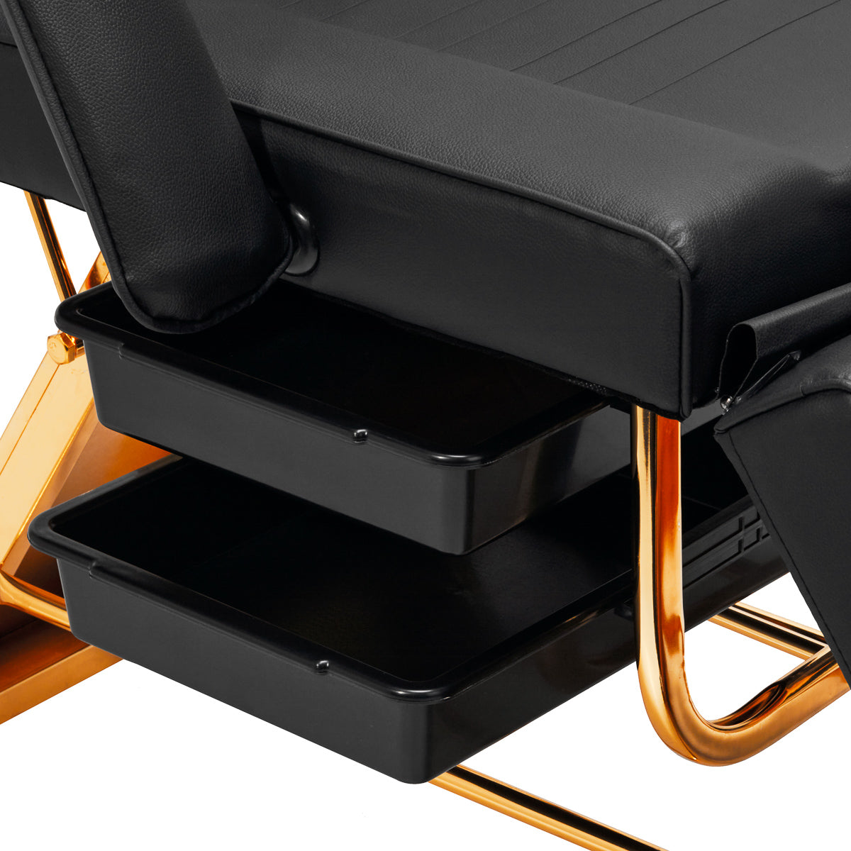 Fotel Kosmetyczny SILLON 202 gold pro czarny