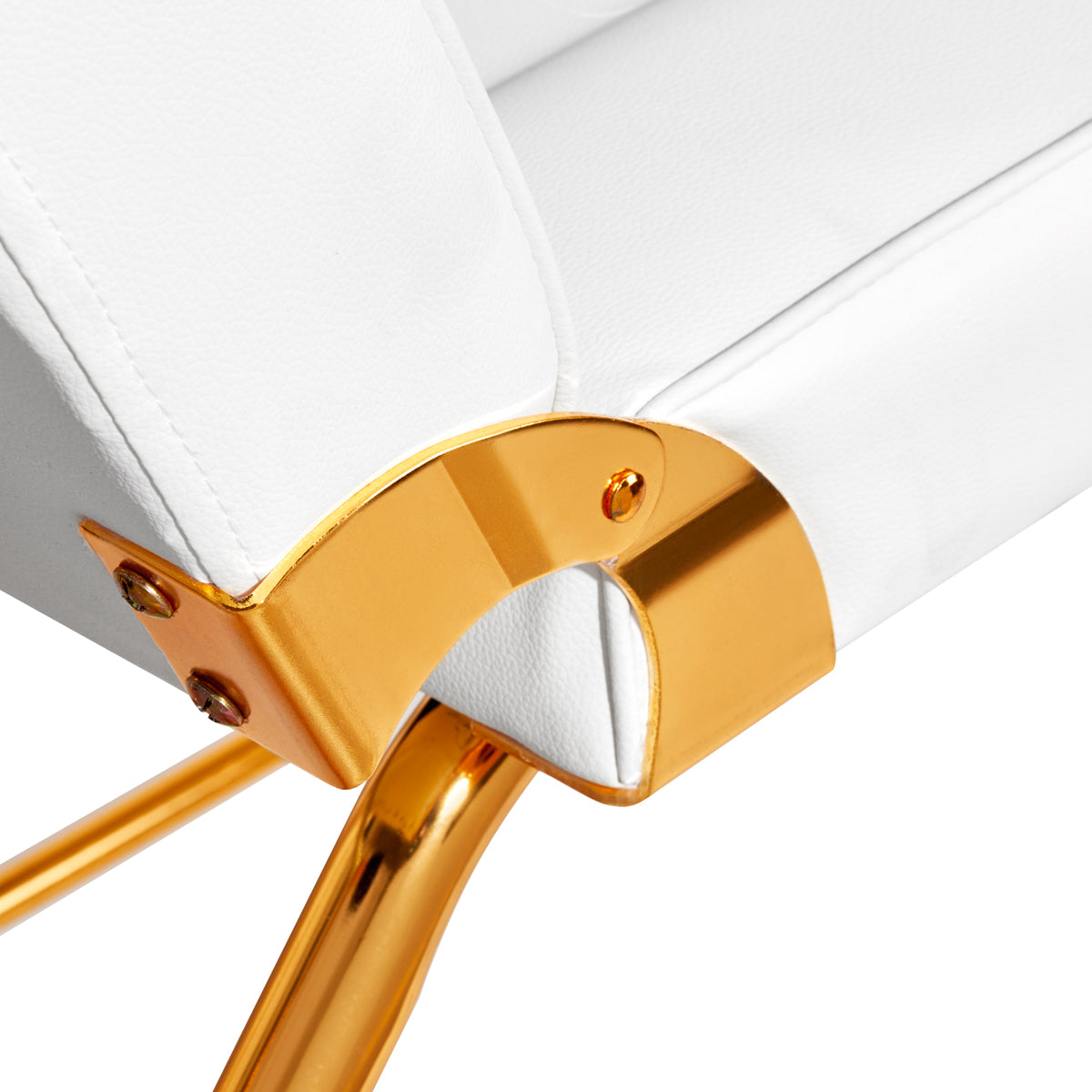 Fotel Kosmetyczny SILLON 211 gold pro biały