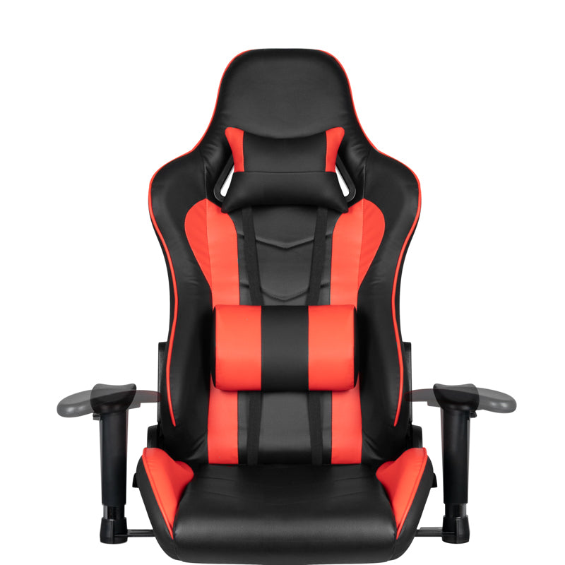 Fotel gamingowy Premium 557 z podnóżkiem czerwony