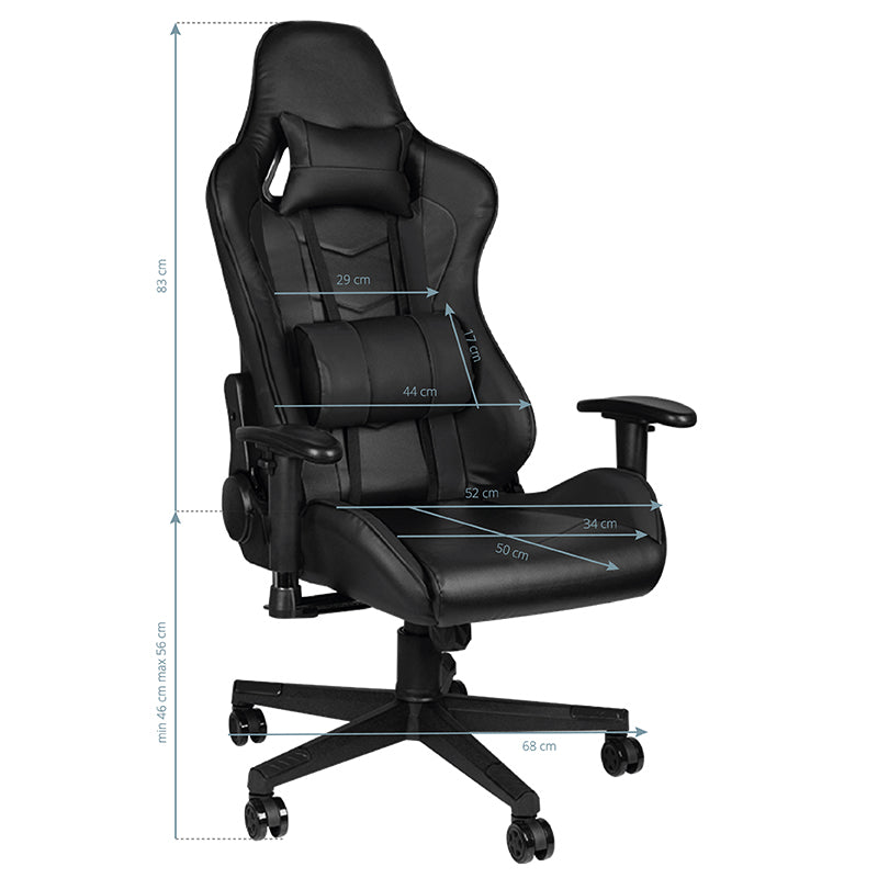 Fotel gamingowy Premium 912 czarny